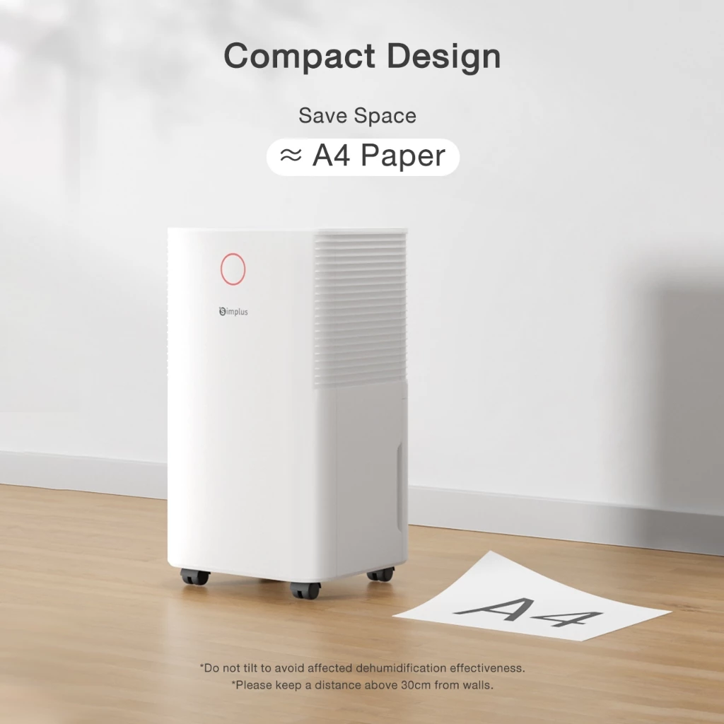 Simplus Dehumidifier | 12L/Day | 2L Water Tank | 3 Modes | Clothes Drying | Touch Operation | LiteDry C6 CUSH006 - Image 3
