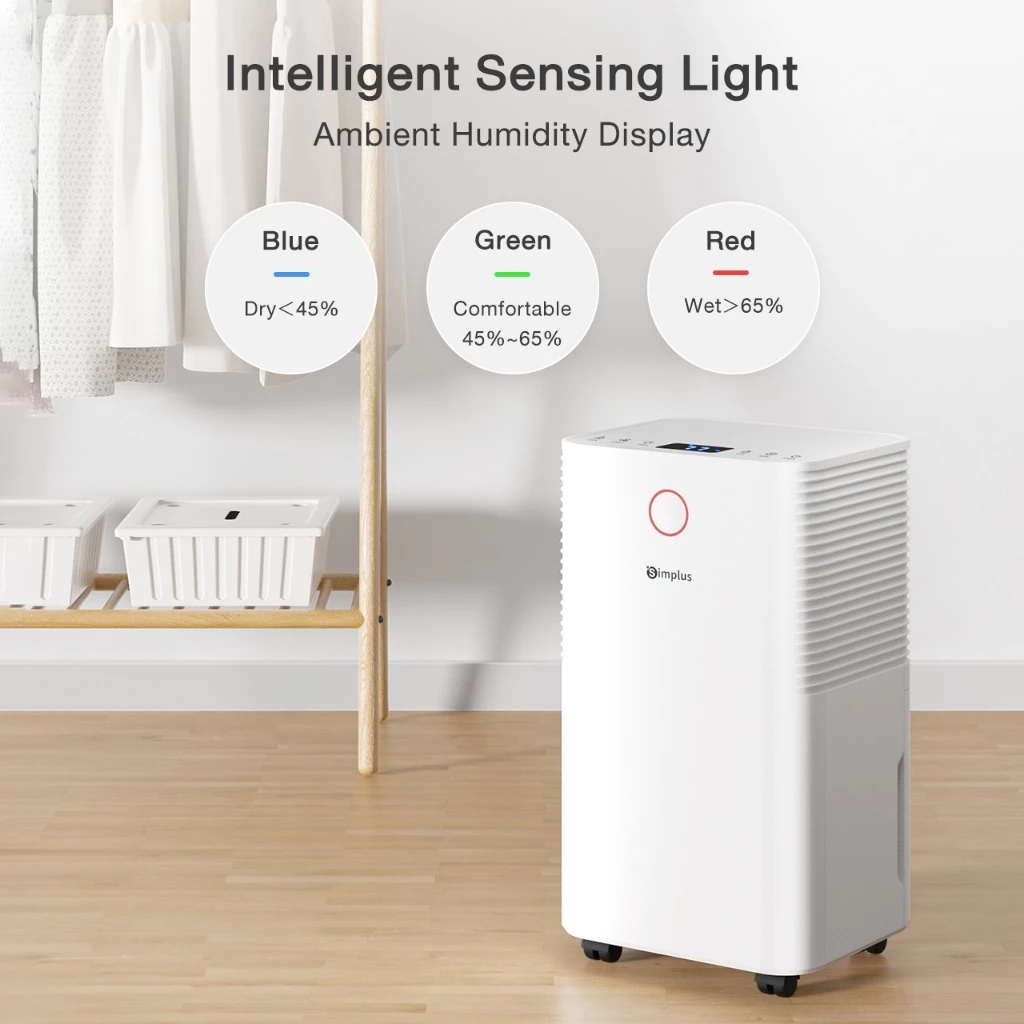 Simplus Dehumidifier | 12L/Day | 2L Water Tank | 3 Modes | Clothes Drying | Touch Operation | LiteDry C6 CUSH006 - Image 7